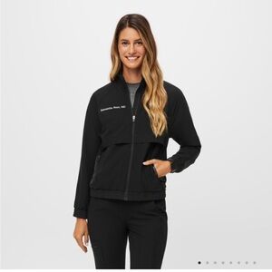 SOLD - Figs Sydney Scrub Jacket XL Black